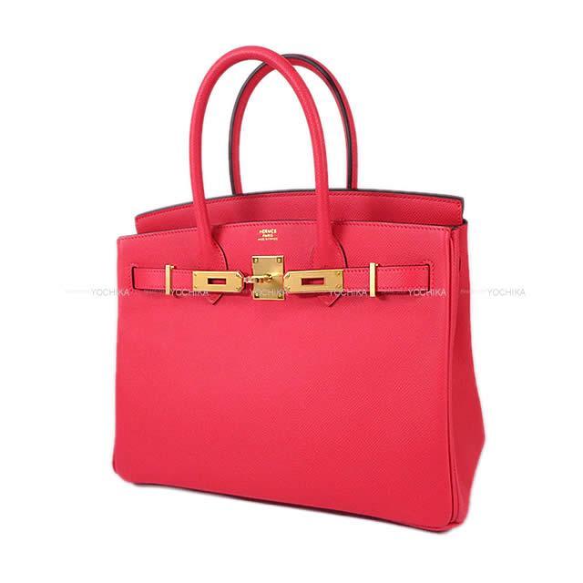 HERMES エルメス ハンドバッグ バーキン30 ローズエクストリーム(ローズエクストレーム) エプソン ゴールド金具 新品