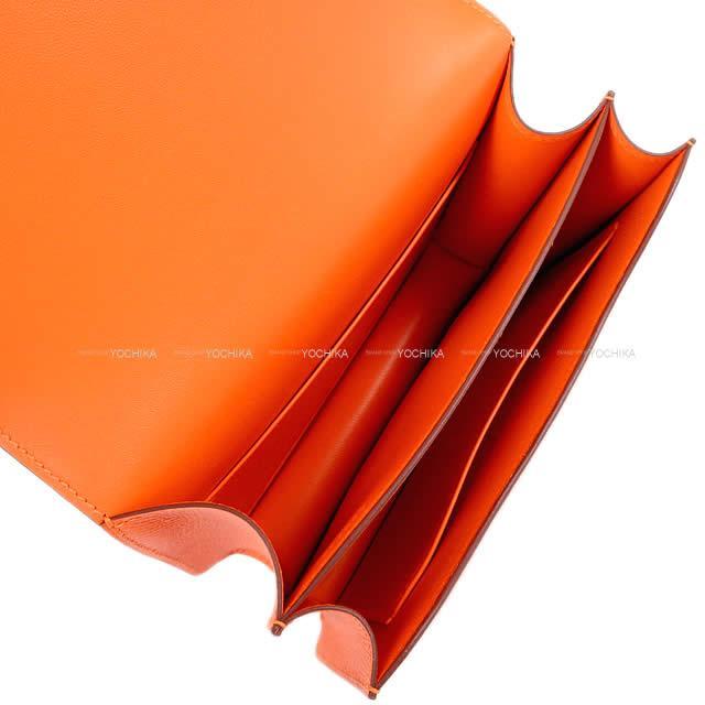 HERMES エルメス ショルダーバッグ コンスタンス 3 ミニ 18 フーオレンジ エプソン シルバー金具 新品