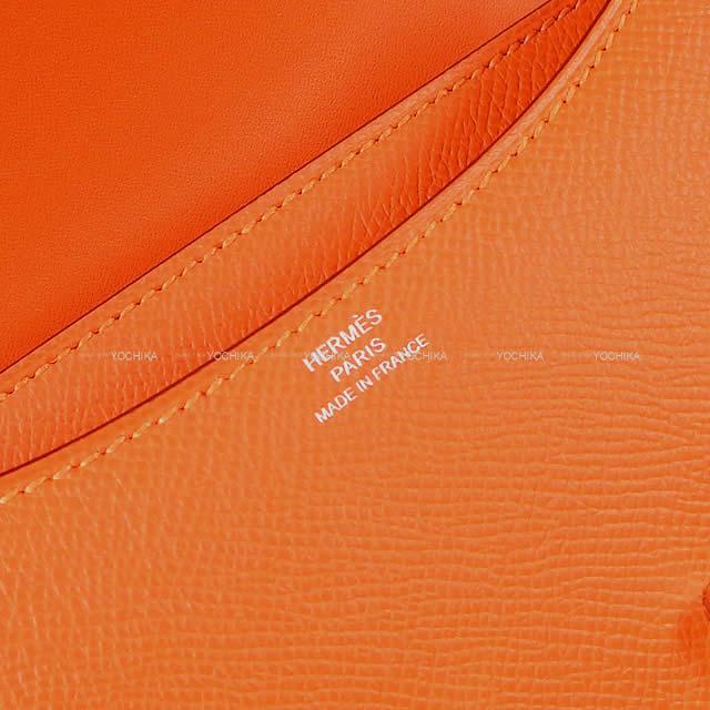HERMES エルメス ショルダーバッグ コンスタンス 3 ミニ 18 フーオレンジ エプソン シルバー金具 新品