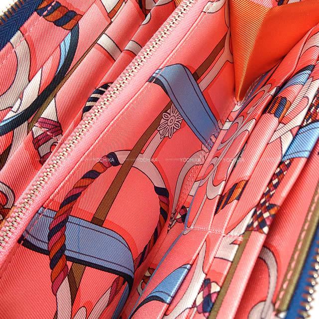 2019年 秋冬 新作 HERMES エルメス アザップ シルクイン 財布 "乗馬の装具一式" ディープブルー エプソン 新品