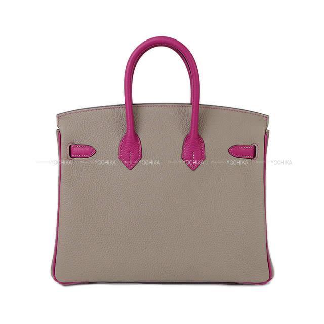 HERMES エルメス ハンドバッグ バーキン25 スペシャルオーダー グリアスファルト/ローズパープル トゴ  新品