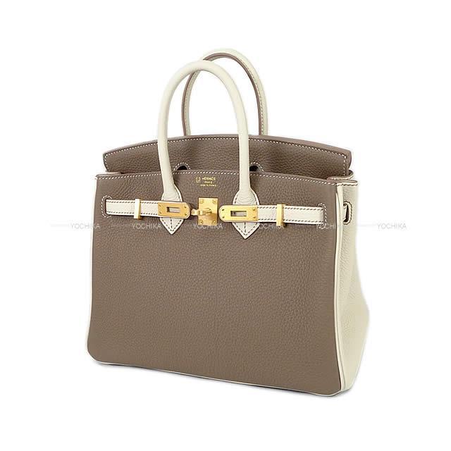 HERMES エルメス バーキン25 スペシャルオーダー エトープ(エトゥープ)Xクレ トゴ