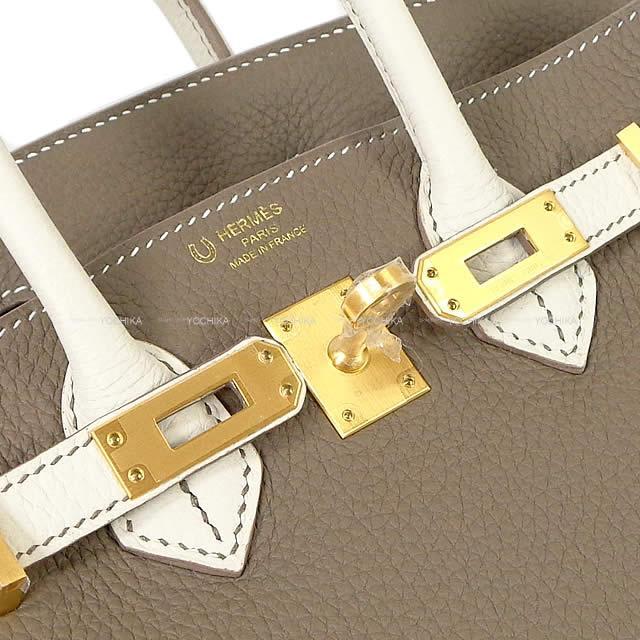 HERMES エルメス バーキン25 スペシャルオーダー エトープ(エトゥープ)Xクレ トゴ