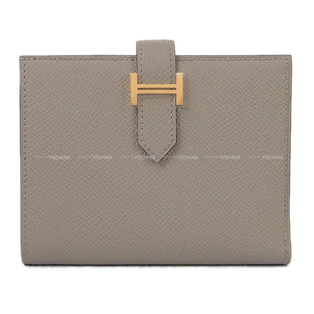 HERMES エルメス 財布 ベアンコンパクト グリアスファルト エプソン ゴールド金具 新品未使用