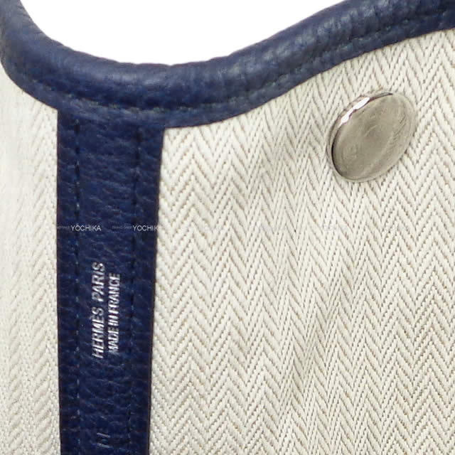 HERMES エルメス トートバッグ ガーデンパーティ 36 PM ブルー