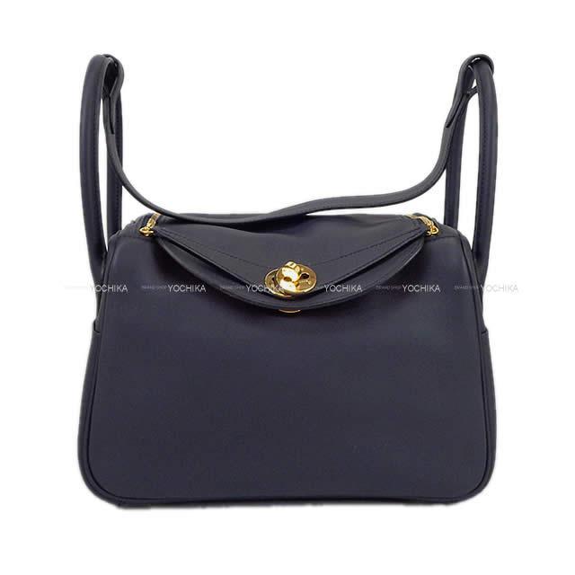 HERMES エルメス 2Way ショルダーバッグ リンディ26 ヴェルソ ブルーインディゴ/オレンジポピー 新品未使用