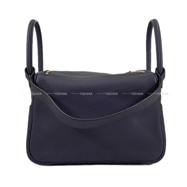 HERMES エルメス 2Way ショルダーバッグ リンディ26 ヴェルソ ブルーインディゴ/オレンジポピー 新品未使用