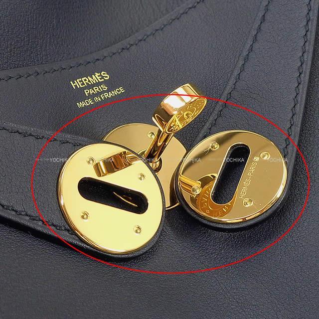 HERMES エルメス 2Way ショルダーバッグ リンディ26 ヴェルソ ブルーインディゴ/オレンジポピー 新品未使用