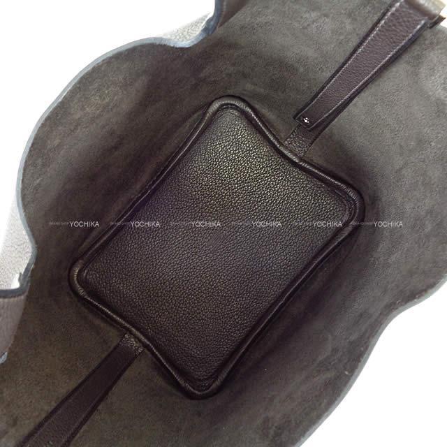 HERMES エルメス ハンドバッグ ピコタンロック 18 PM エベンヌ バレニアフォーブル シルバー金具 新品
