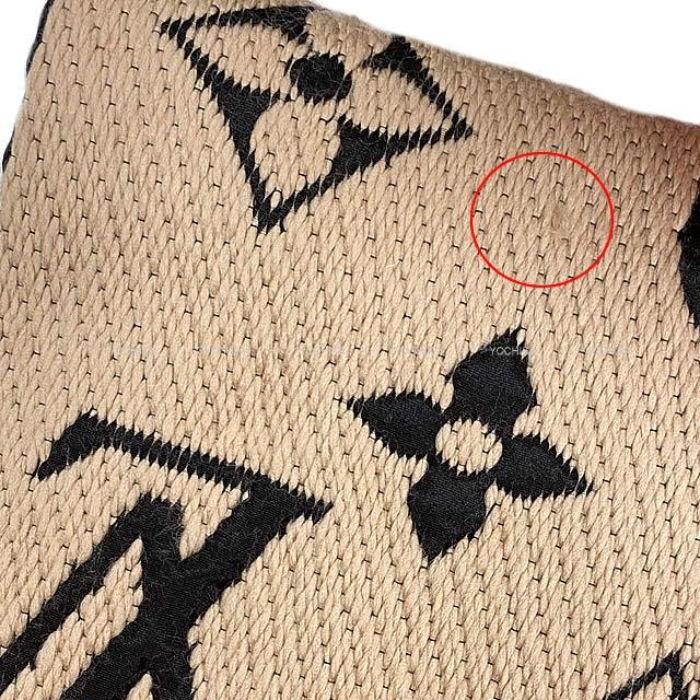 ルイ・ヴィトン マフラー エシャルプ・ロゴマニア デュオ ブルー/白 M71839 新品