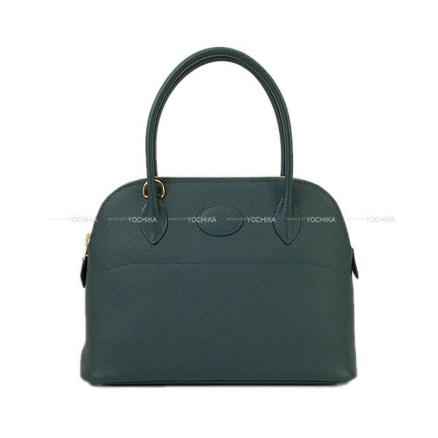 エルメス ショルダーバッグ ボリード27 ヴェールシプレ(サイプレス) エプソン ゴールド金具 新品