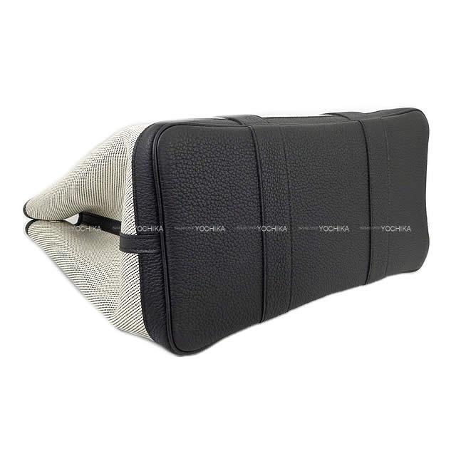 HERMES エルメス ガーデンパーティ 36 TPM 黒/エクリュ トワルツイルH/ネゴンダ 新品