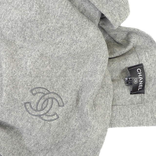 CHANEL シャネル ココマーク トラベルセット ブランケット アイマスク G16 グレー