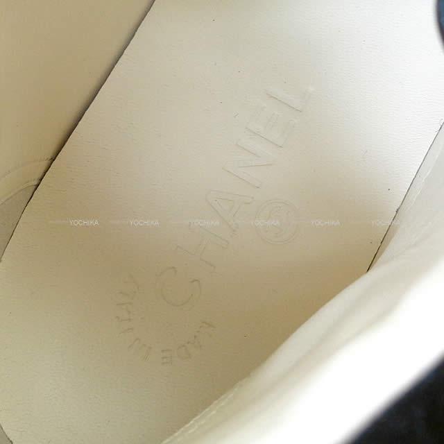 CHANEL シャネル 靴 レディース ハイカット 星 パリダラス パール スニーカー 黒/ゴールド スウェード/キャンバス #39 G30243 新品未使用