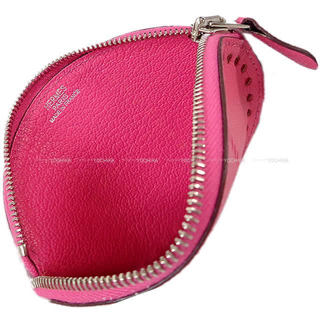 HERMES エルメス エヴリン エブリン コインケース ローズティリアン シェーブル シルバー金具 新品未使用