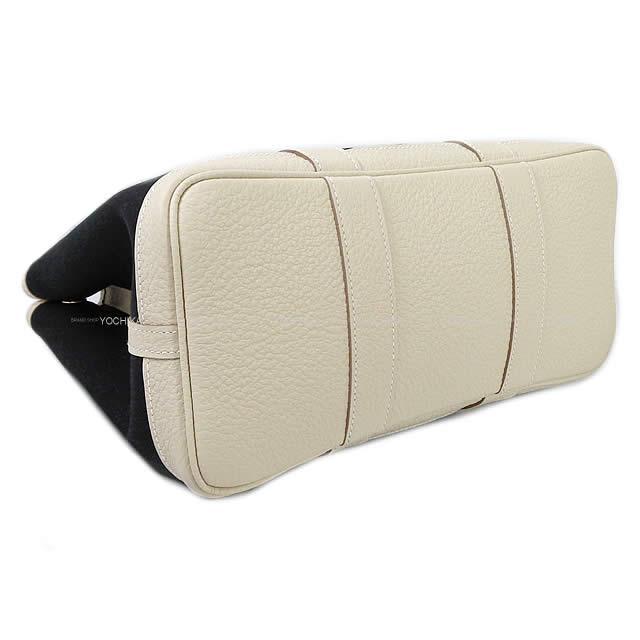 HERMES エルメス ハンドバッグ ガーデンパーティ 30 TPM 黒(ブラック)Xクレ