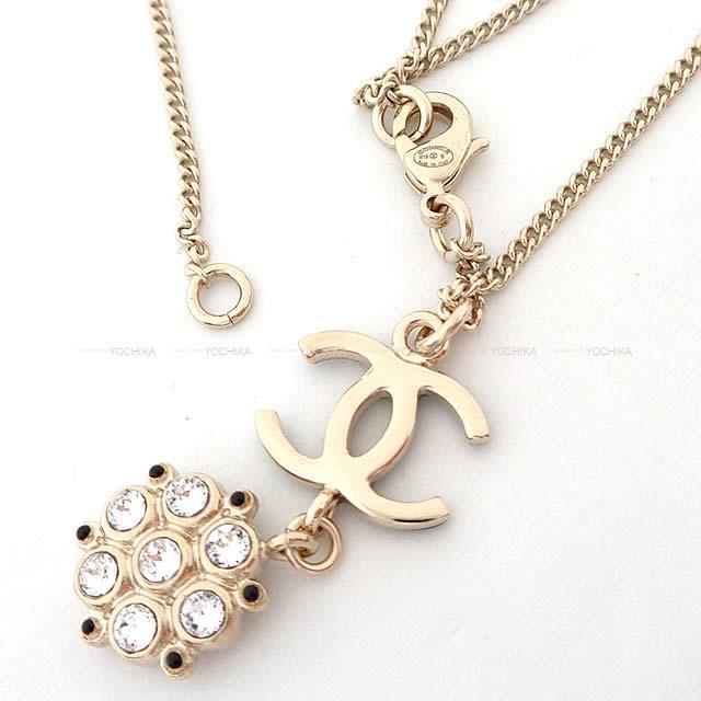2019年 秋冬 新作 CHANEL シャネル フラワー ラインストーン ココマーク ネックレス AB2360 新品
