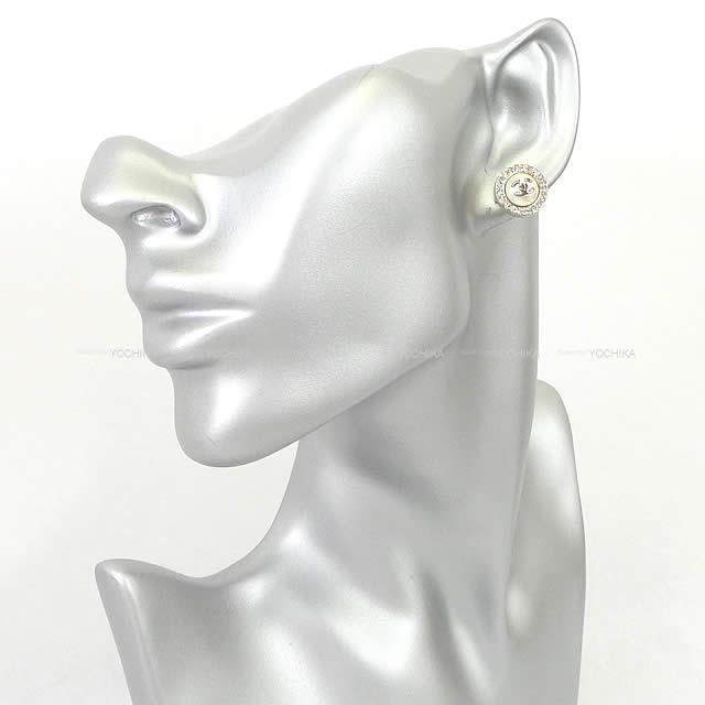 CHANEL シャネル ドームココマーク パール ラインストーン ラウンド  