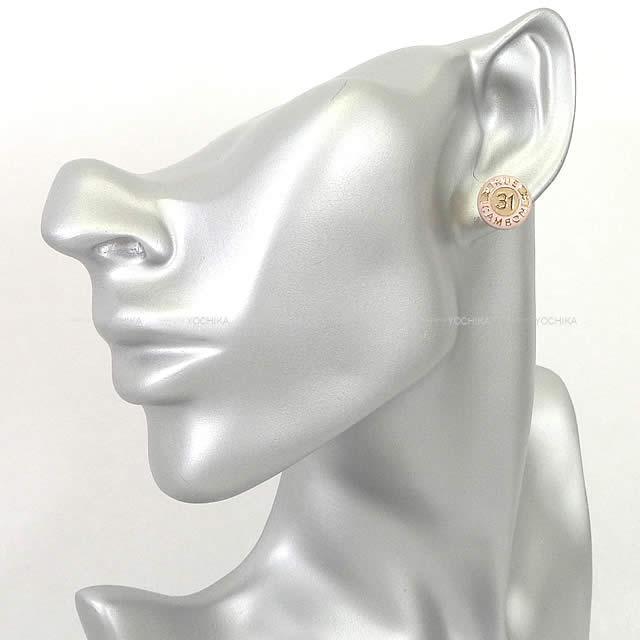 CHANEL シャネル カンボン サークル ピアス ピンク/ゴールド AB1066 新品
