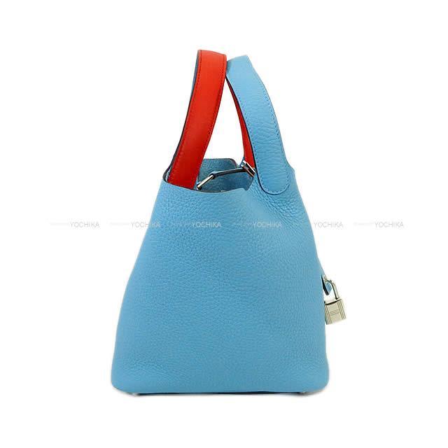 HERMES エルメス ハンドバッグ ピコタンロック エクラ 18 PM ブルーデゥノール