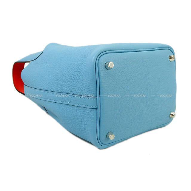 HERMES エルメス ハンドバッグ ピコタンロック エクラ 18 PM ブルーデゥノール