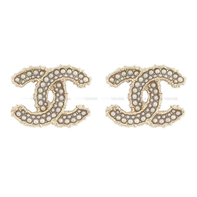 2020年 クルーズライン 新作 CHANEL シャネル パール イン ココマーク ピアス ゴールド AB3265 新品