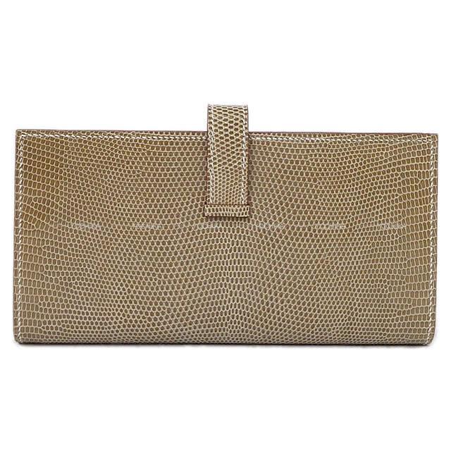 HERMES エルメス 長財布 ベアンスフレ フィセル リザード シルバー金具 新品未使用