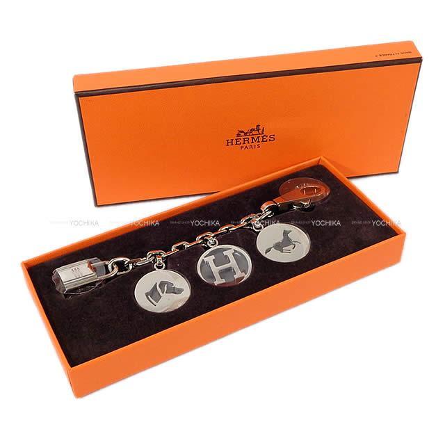 HERMES エルメス カデナ付 バッグチャーム キーチェーン "ブルロック" シルバー 新品未使用