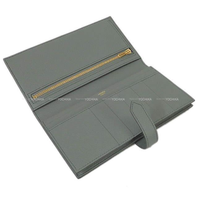 2019年秋冬 HERMES エルメス 長財布 ベアンスフレ ヴェールアマンド エプソン ゴールド金具 新品