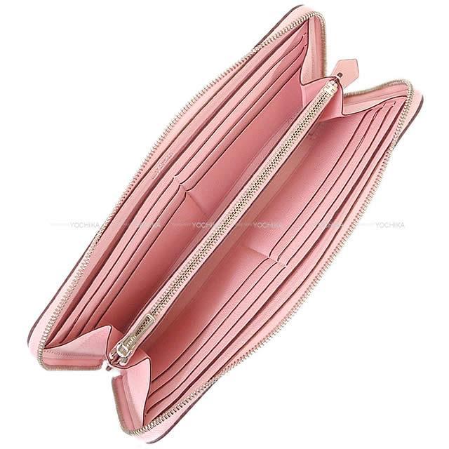 HERMES エルメス 長財布 アザップロング ローズサクラ ヴォ―シッキム シルバー金具 新品未使用