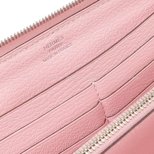 HERMES エルメス 長財布 アザップロング ローズサクラ ヴォ―シッキム シルバー金具 新品未使用