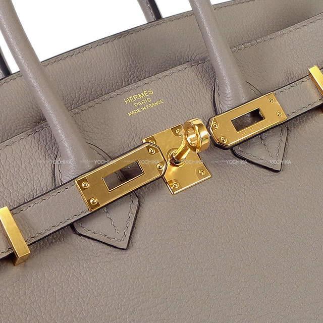 HERMES エルメス ハンドバッグ バーキン25 グリアスファルト トリヨンノヴィーヨ ゴールド金具 新品