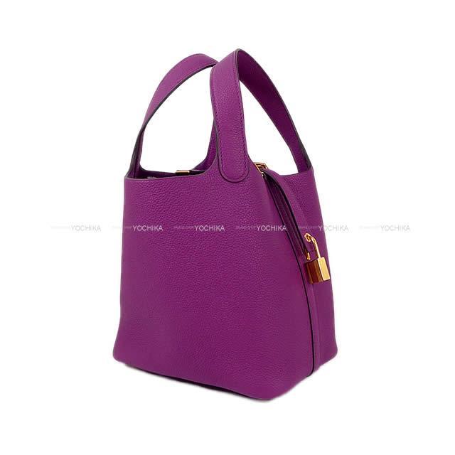 数回使用のみ‼︎ HERMES エルメス ピコタンロックMM アネモネ Z刻印 HERMES エルメス ハンドバッグ ピコタンロック 18 PM アネモネ