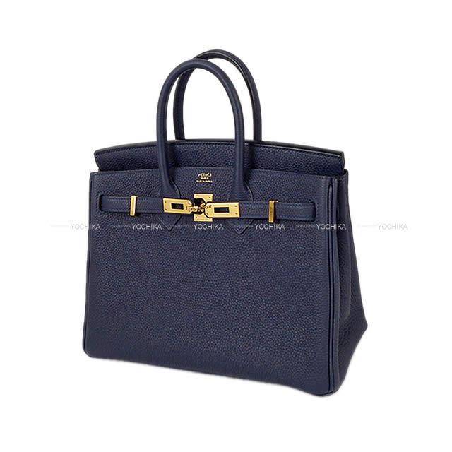 HERMES エルメス ハンドバッグ バーキン25 ブルーニュイ トゴ ゴールド金具 新品未使用