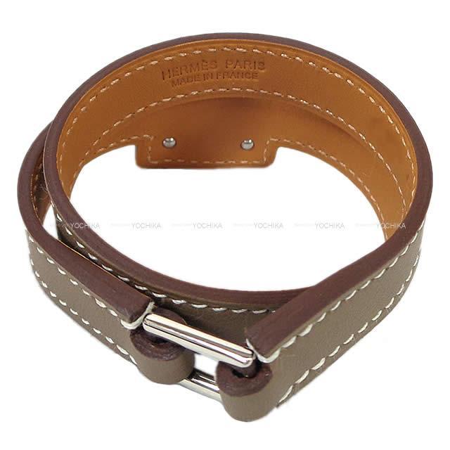 2019年 秋冬 新作 HERMES エルメス O'Kelly オーケリー ブレスレット ＃T2 エトープ ゴールド金具 新品