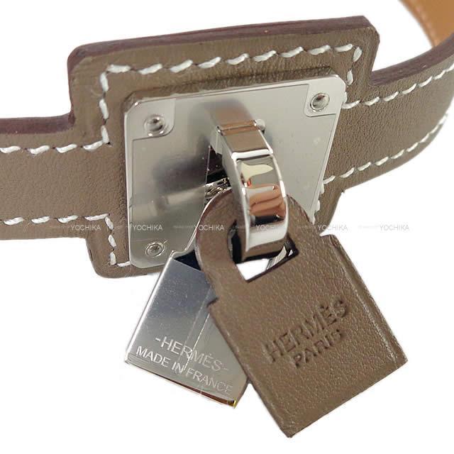 2019年 秋冬 新作 HERMES エルメス O'Kelly オーケリー ブレスレット ＃T2 エトープ ゴールド金具 新品