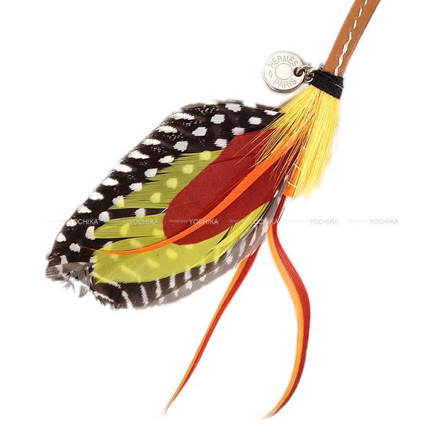2019年秋冬 新作 HERMES エルメス セリエボタン付 羽 バッグチャーム  
