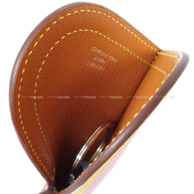 エルメス バッグチャーム キーリング "カマイユ" モーヴシルベスト/ジョーヌナポリ/ブルデュノール 新品