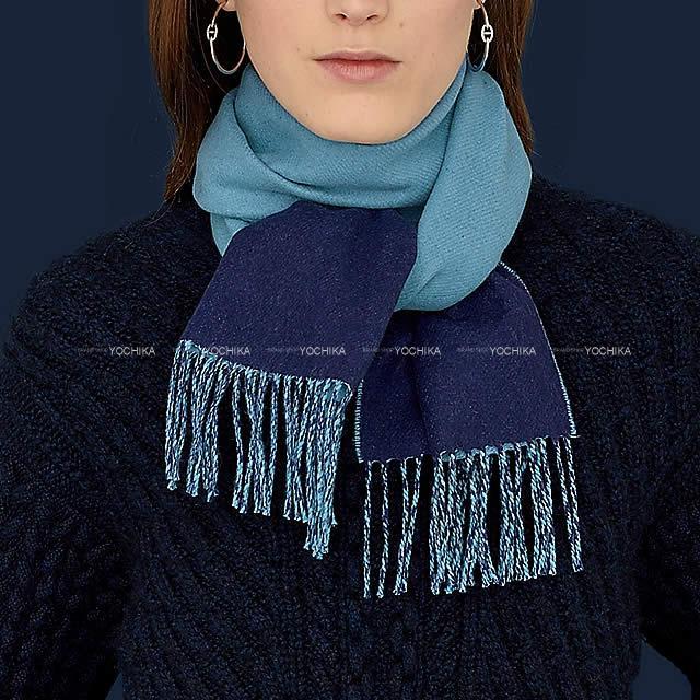 2019年 秋冬 新作 HERMES エルメス リバーシブル マフラー カザック  