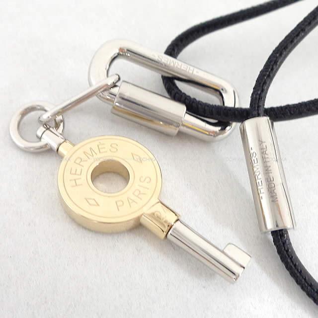 HERMES エルメス キュリオジテ 鍵 CLES チャーム ペンダント ネックレ