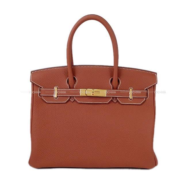 HERMES エルメス ハンドバッグ バーキン30 シエンヌ トゴ ゴールド金具