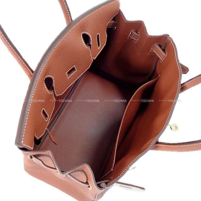 HERMES エルメス ハンドバッグ バーキン30 シエンヌ トゴ ゴールド金具 新品