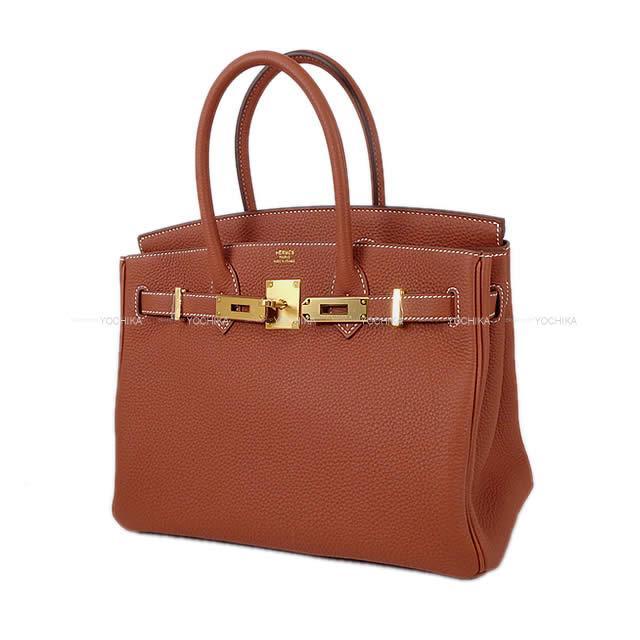HERMES エルメス ハンドバッグ バーキン30 シエンヌ トゴ ゴールド金具 新品