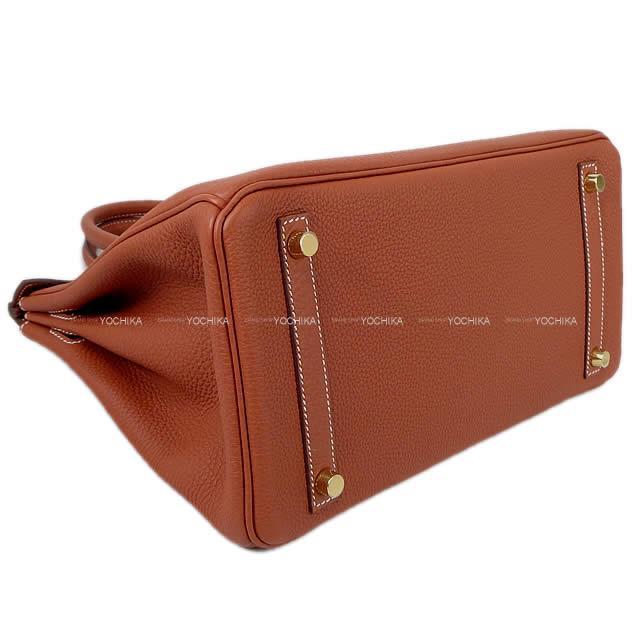 HERMES エルメス ハンドバッグ バーキン30 シエンヌ トゴ ゴールド金具 新品