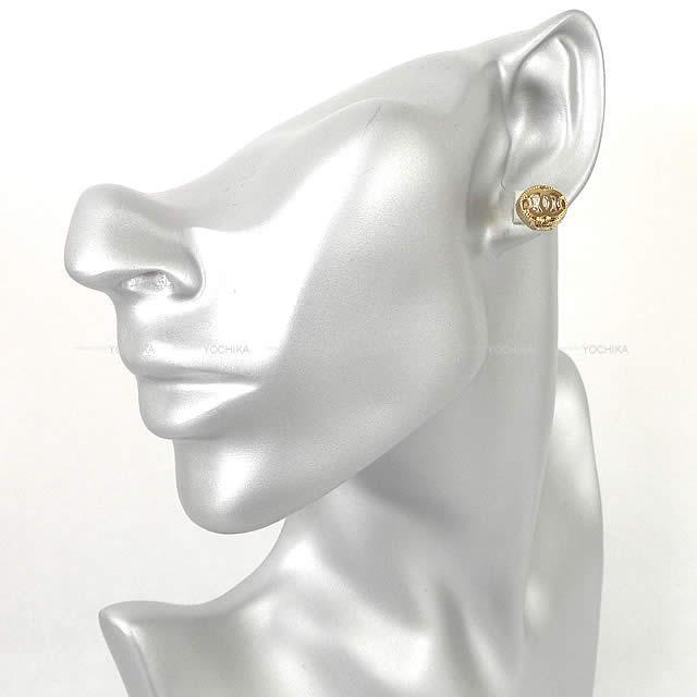 CHANEL シャネル ココマーク ピアス ゴールドXクリア ゴールド金具 A98378 新品