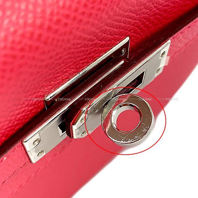 HERMES エルメス ハンドバッグ ケリー25 外縫い ローズエクストリーム エプソン シルバー金具 新品