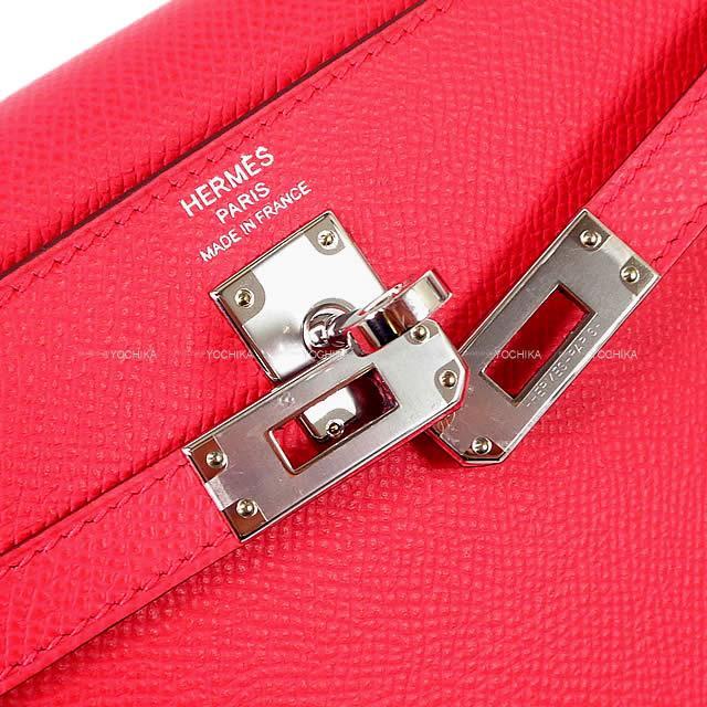 HERMES エルメス ハンドバッグ ケリー25 外縫い ローズエクストリーム エプソン シルバー金具 新品