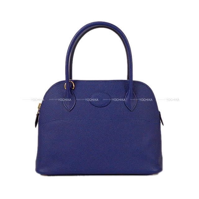HERMES エルメス ショルダーバッグ ボリード27 ブルーアンクル