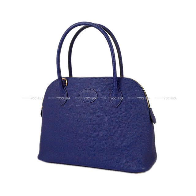 HERMES エルメス ショルダーバッグ ボリード27 ブルーアンクル(ブルーインク) エプソン ゴールド金具 新品