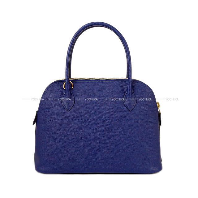 HERMES エルメス ショルダーバッグ ボリード27 ブルーアンクル(ブルーインク) エプソン ゴールド金具 新品